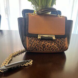 Diane Von Furstenberg | Mini Leopard Jacquard Crossbody Bag | Like New